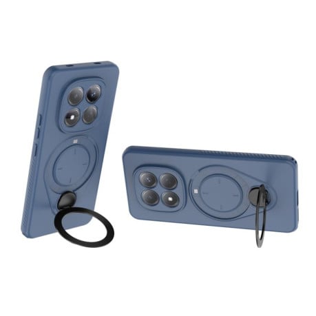 Чохол Ring Shield MagSafe з кільцем-тримачем 360° для Redmi Note 15 Pro 4G Global 163.2mm — синій