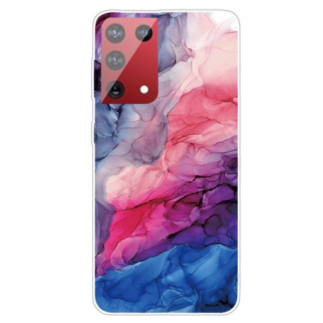 Протиударний чохол Marble Pattern для Samsung Galaxy S21 Ultra - Abstract Red