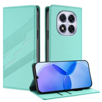 Чехол-книжка Embossed Multi-functional Wallet Retro Leather на Redmi Note 14 Pro 4G - зеленый