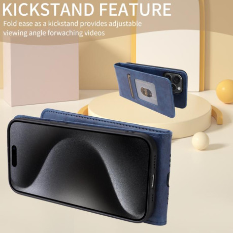 Чохол Magnetic Vertical Flip Leather для Realme 13+ 5G/13 Pro 5G/13 Pro+ - синій