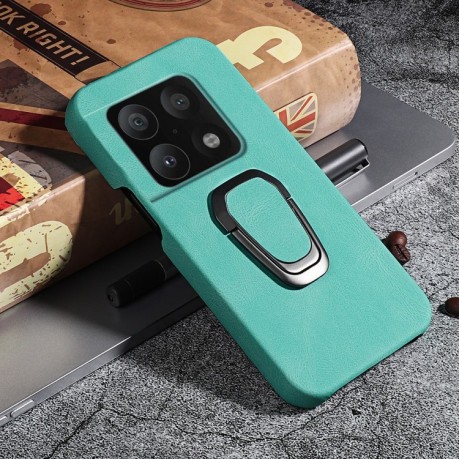 Противоударный чехол EsCase Ring Holder для OnePlus 10 Pro - светло-зеленый