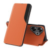 Чехол-книжка Clear View Standing Cover на Xiaomi Poco F6 - оранжевый