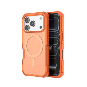 Протиударний магнітний чохол Skin-Friendly Magnetic Shockproof TPU+PC на iPhone 18 Pro / 17 Pro — оранжевий