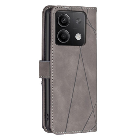 Чохол- книжка Rhombus Texture для Xiaomi Redmi Note 13 4G - сірий