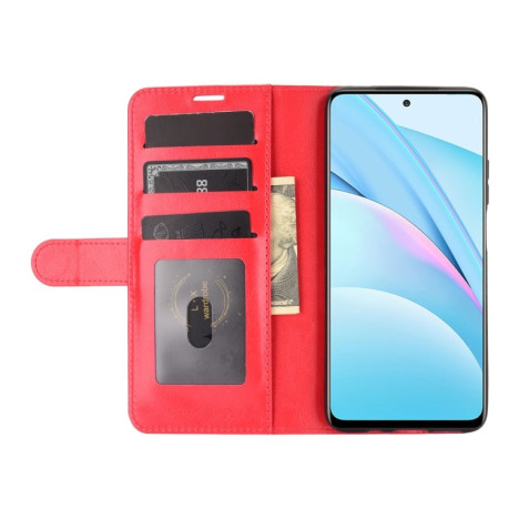 Чехол-книжка Texture Single Fold на Xiaomi Mi 10T Lite - красный