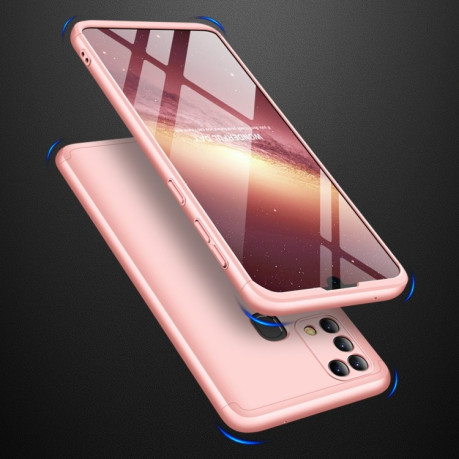 Протиударний чохол GKK Three Stage Splicing Full Coverage Samsung Galaxy M31 - рожеве золото