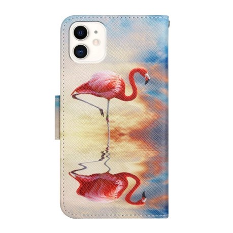 Чехол-книжка Painted Pattern для iPhone 11 - Flamingo