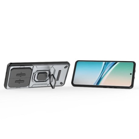Противоударный чехол Sliding Camshield на Xiaomi Redmi Note 15 4G / 5G /Poco M8 164mm — серый