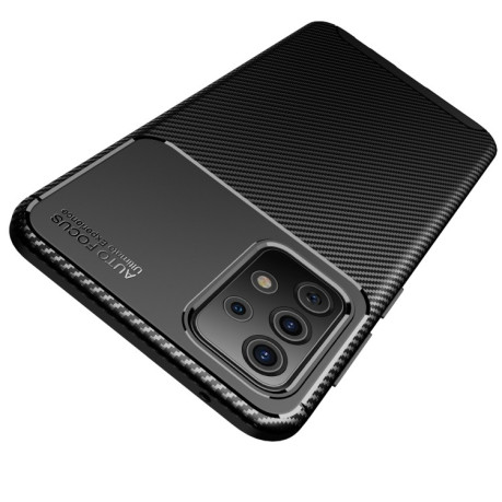Ударозахисний чохол HMC Carbon Fiber Texture Samsung Galaxy A52/A52s - коричневий