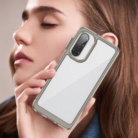 Противоударный чехол Colorful Acrylic Series для Samsung Galaxy A17 5G - серый