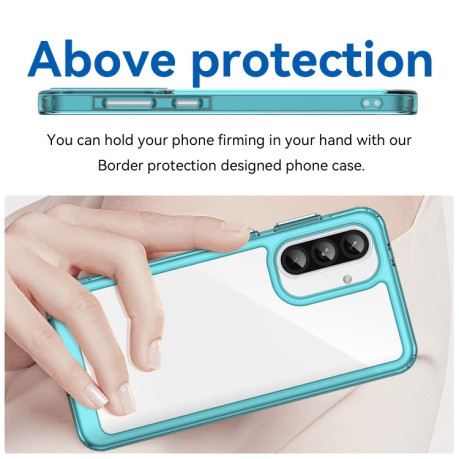 Противоударный чохол Colorful Acrylic Series для Samsung Galaxy A36 5G - синий