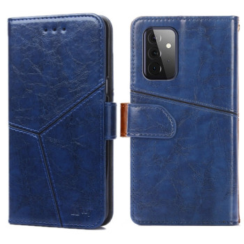 Чехол-книжка Geometric Stitching для Samsung Galaxy A72 - синий