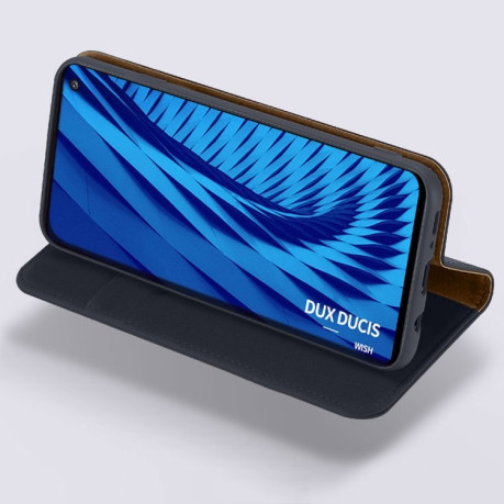 Шкіряний чохол-книжка DUX DUCIS WISH Series на Samsung Galaxy S10-хакі