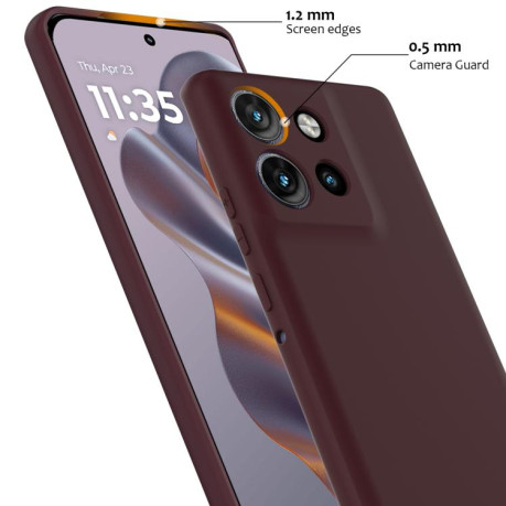 Силіконовий чохол Shockproof Silicone Magsafe для Motorola Edge 50 Neo / Moto S50 - коричневий