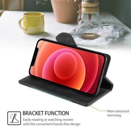 Чохол-книжка Stitching Skin Feel для OPPO Reno12 F/12 FS 5G - чорний