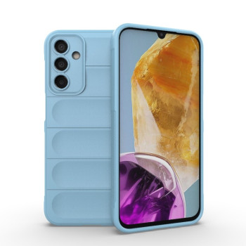 Силіконовий чохол Magic Flannel для Samsung Galaxy M15 5G - блакитний