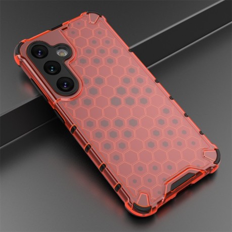 Противоударный чехол Honeycomb на Samsung Galaxy S24 5G - красный