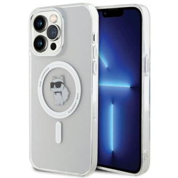 Оригинальный чехол Karl Lagerfeld IML Choupette MagSafe для iPhone 15 Pro Max - transparent