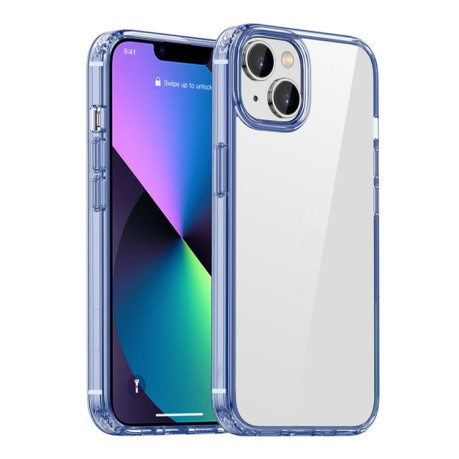 Чохол протиударний Crystal Clear для iPhone 14 Plus - синій