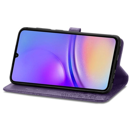 Чохол-книжка Mandala Embossing Pattern Samsung Galaxy A05 - фіолетовий