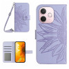 Чехол-книжка Skin Feel Sun Flower для OPPO A5 Pro 5G Global - фиолетовый