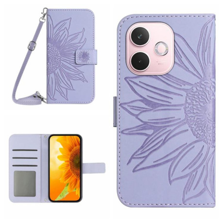 Чохол-книжка Skin Feel Sun Flower для OPPO A5 Pro 5G Global - фіолетовий