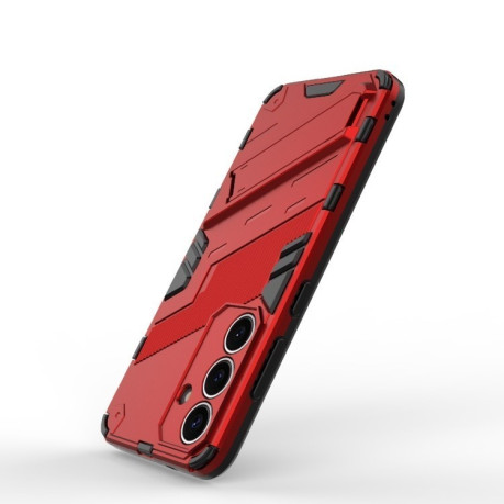 Противоударный чехол Punk Armor для Samsung Galaxy S25 5G - красный