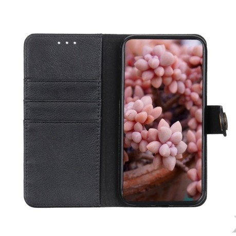 Чехол-книжка KHAZNEH Cowhide Texture на Xiaomi Redmi Note 14 4G 164.48mm - черный