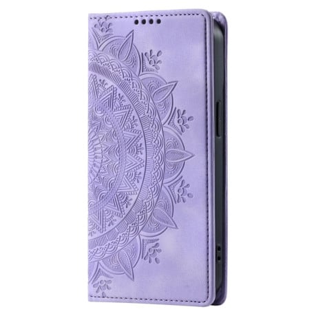 Чохол-книжка Totem Embossed Magnetic Leather для Google Pixel 8 Pro - фіолетовий