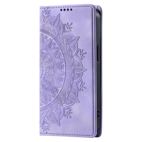 Чохол-книжка Totem Embossed Magnetic Leather для Xiaomi 14 - фіолетовий