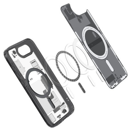 Оригинальный чехол Spigen Ultra Hybrid  Zero One Mag для iPhone 16e - Black