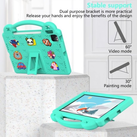 Протиударний чохол Handle Kickstand Children EVA для iPad 10.9 2022 - зелений