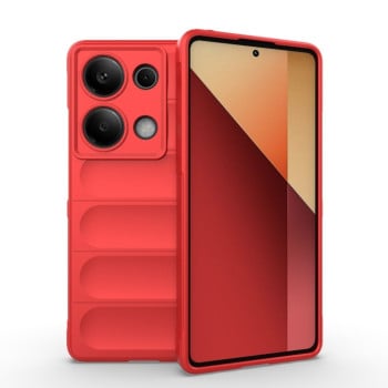 Силіконовий чохол Magic Flannel для Xiaomi Redmi Note 13 Pro 4G / POCO M6 Pro 4G   - червоний