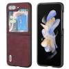 Протиударний чохол ABEEL Dream Litchi Texture для Samsung Galaxy Flip 5 - фіолетовий