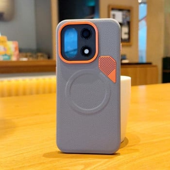 Гибридный чехол Escase с MagSafe и перфорацией на OnePlus 15 — серый