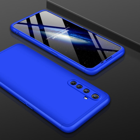 3D чехол GKK Three Stage Splicing Full Coverage на Realme X50 Pro - синий