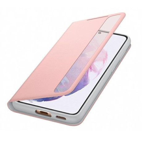 Оригинальный чехол-книжка Samsung Clear View Standing Cover для Samsung Galaxy S21 pink