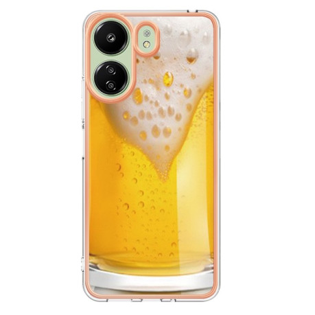 Противоударный чехол Electroplating IMD для Xiaomi Redmi 13C/Poco C65 - Beer