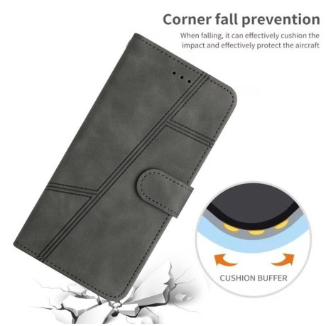 Чехол-книжка Stitching Skin Feel для Samsung Galaxy A56 5G - серый