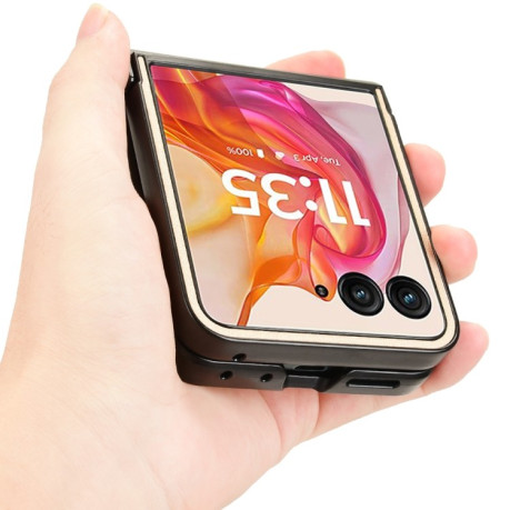 Протиударний чохол Sandskin Texture на Motorola Razr 50 Ultra - золотий