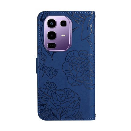 Чохол-книжка Skin Feel Butterfly Embossed для Infinix Note 50 Pro+ 5G - синій