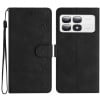 Чехол-книжка Seven Butterflies Embossed Leather для Xiaomi 14T Pro - черный