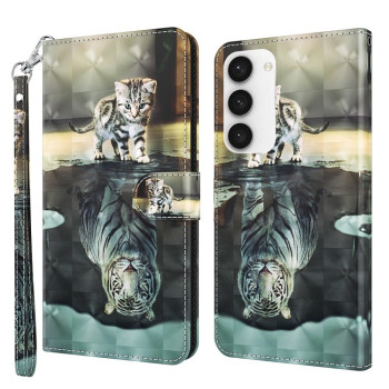 Чохол-книжка 3D Painting для Samsung Galaxy S24 5G - Tiger