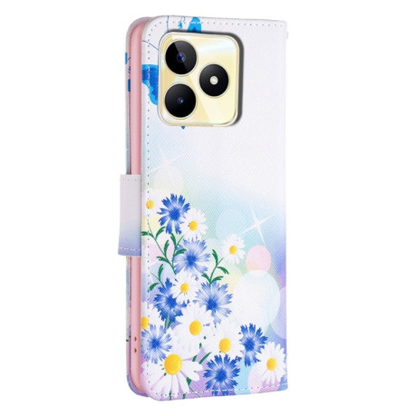 Чехол-книжка Colored Drawing Pattern для Realme C53/C51 - Love