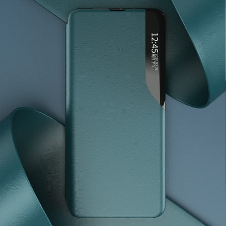 Чехол-книжка Clear View Standing Cover на Samsung Galaxy S7 Edge - зеленый