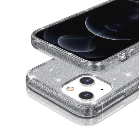 Протиударний чохол Terminator Style Glitter для iPhone 14/13 - сірий