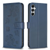 Чохол-книжка Four-leaf Clasp Embossed для Samsung Galaxy A55 - синій