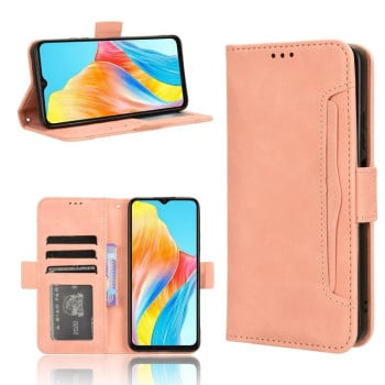 Чехол-книжка Skin Feel Calf на OPPO A38 4G / A18 4G - розовый