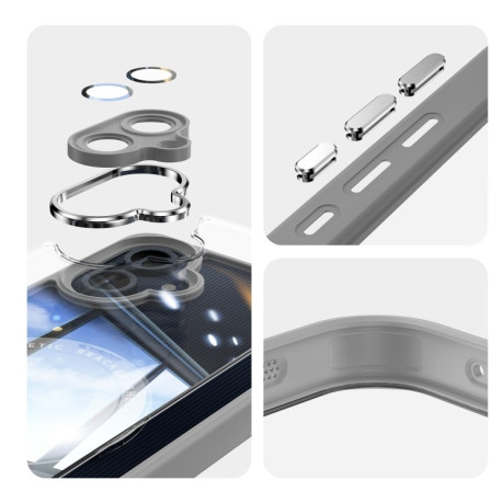 Протиударний чохол MagSafe Acrylic Hybrid  для Samsung Galaxy A06 4G - сірий