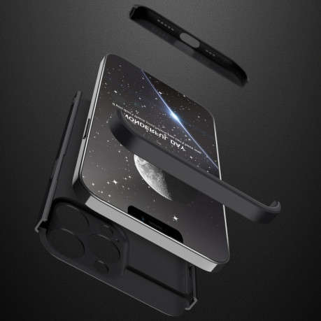 Противоударный чехол GKK Three Stage Splicing на iPhone 13 Pro - черный
